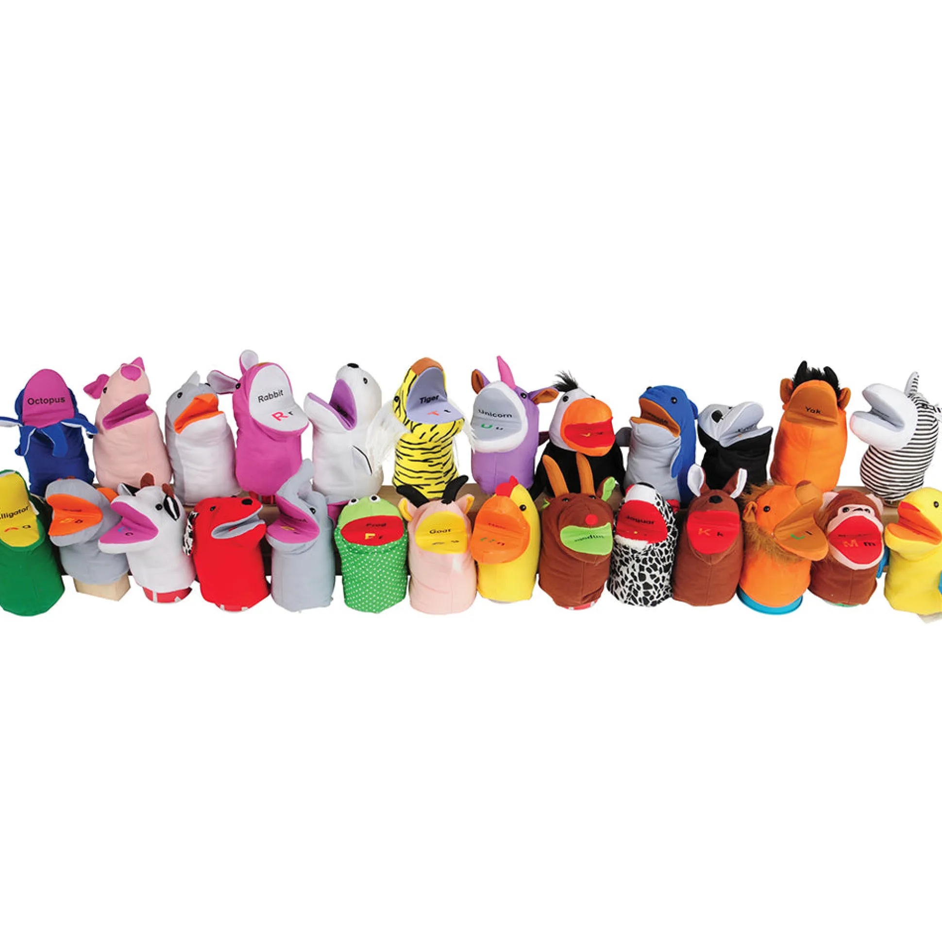 ABC Animal Hand Puppets with Working Mouths | Set of 26