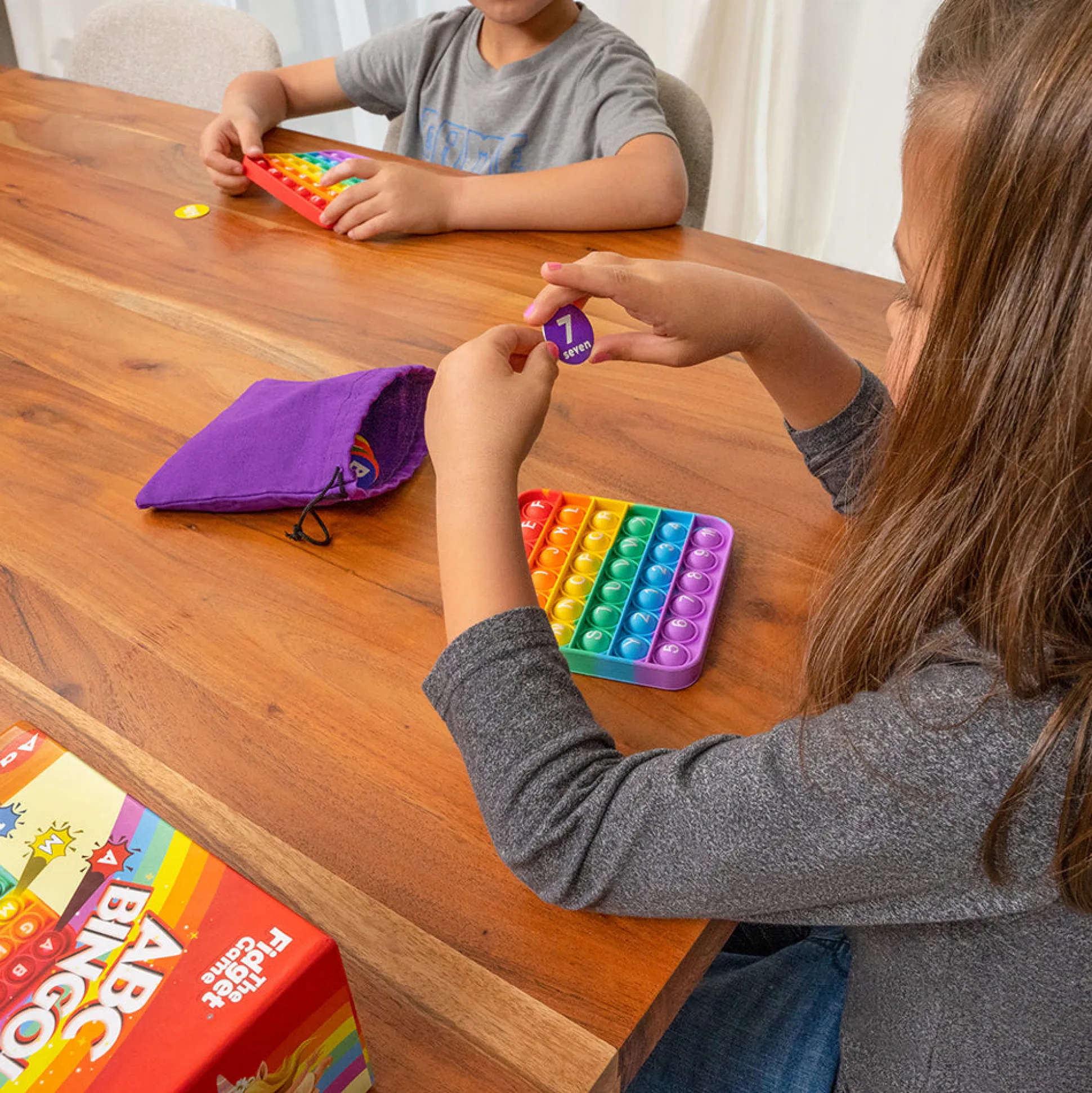 ABC Pop & Match Bingo | Multisensory Alphabet, Number & Color Preschool Learning Game | 115-Piece Set