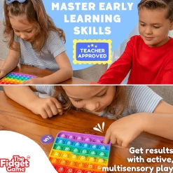 ABC Pop & Match Bingo | Multisensory Alphabet, Number & Color Preschool Learning Game | 115-Piece Set
