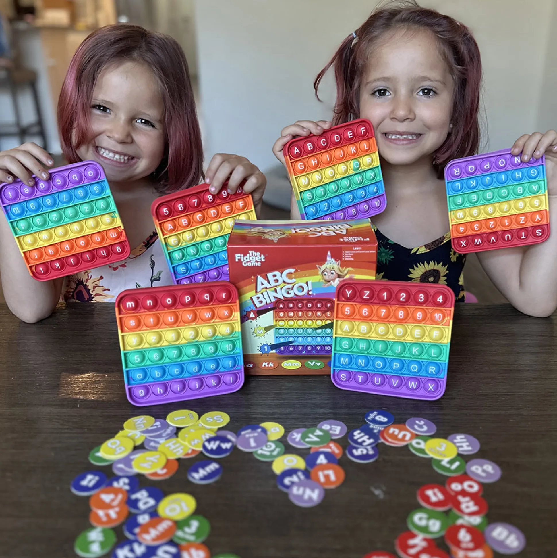 ABC Pop & Match Bingo | Multisensory Alphabet, Number & Color Preschool Learning Game | 115-Piece Set