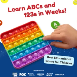 ABC Pop & Match Bingo | Multisensory Alphabet, Number & Color Preschool Learning Game | 115-Piece Set