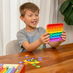 ABC Pop & Match Bingo | Multisensory Alphabet, Number & Color Preschool Learning Game | 115-Piece Set