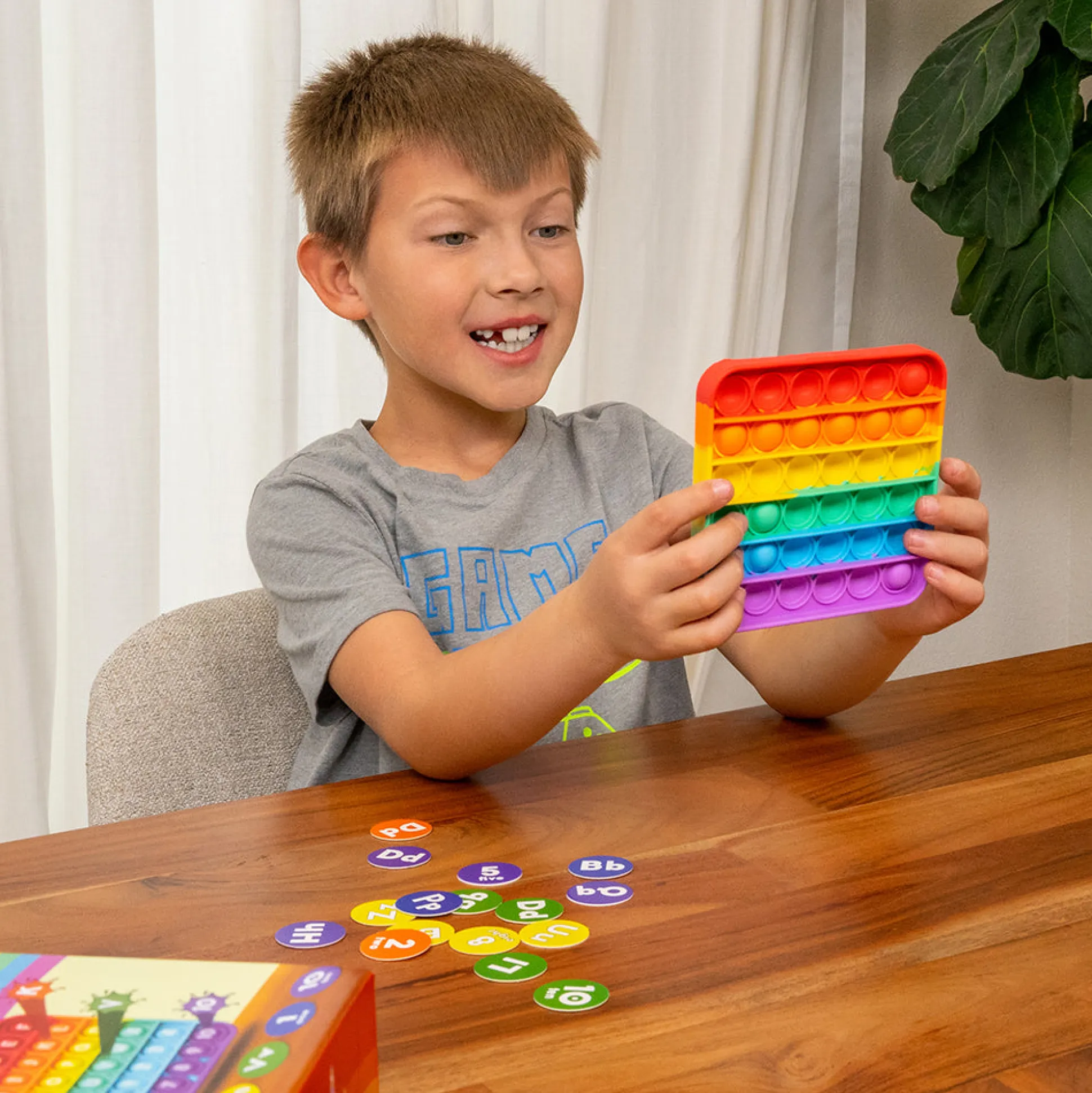 ABC Pop & Match Bingo | Multisensory Alphabet, Number & Color Preschool Learning Game | 115-Piece Set