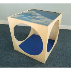 Acrylic Sky Top Playhouse Cube With Floor Mat | Serene Quiet Space for Early Childhood Classrooms