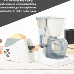 Action Fun Appliances | Realistic Breakfast Set with Coffee Maker & Toaster