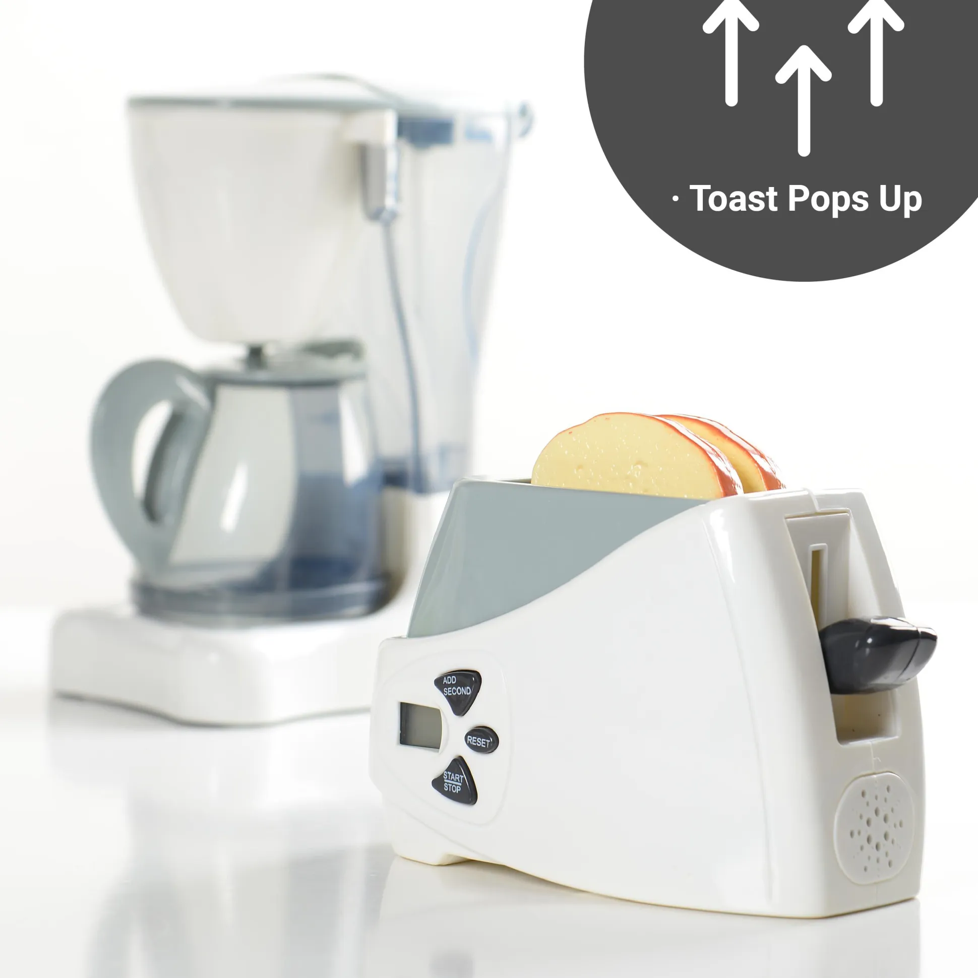 Action-Fun Appliances | Realistic Toy Mixer, Blender, Coffee Maker & Toaster