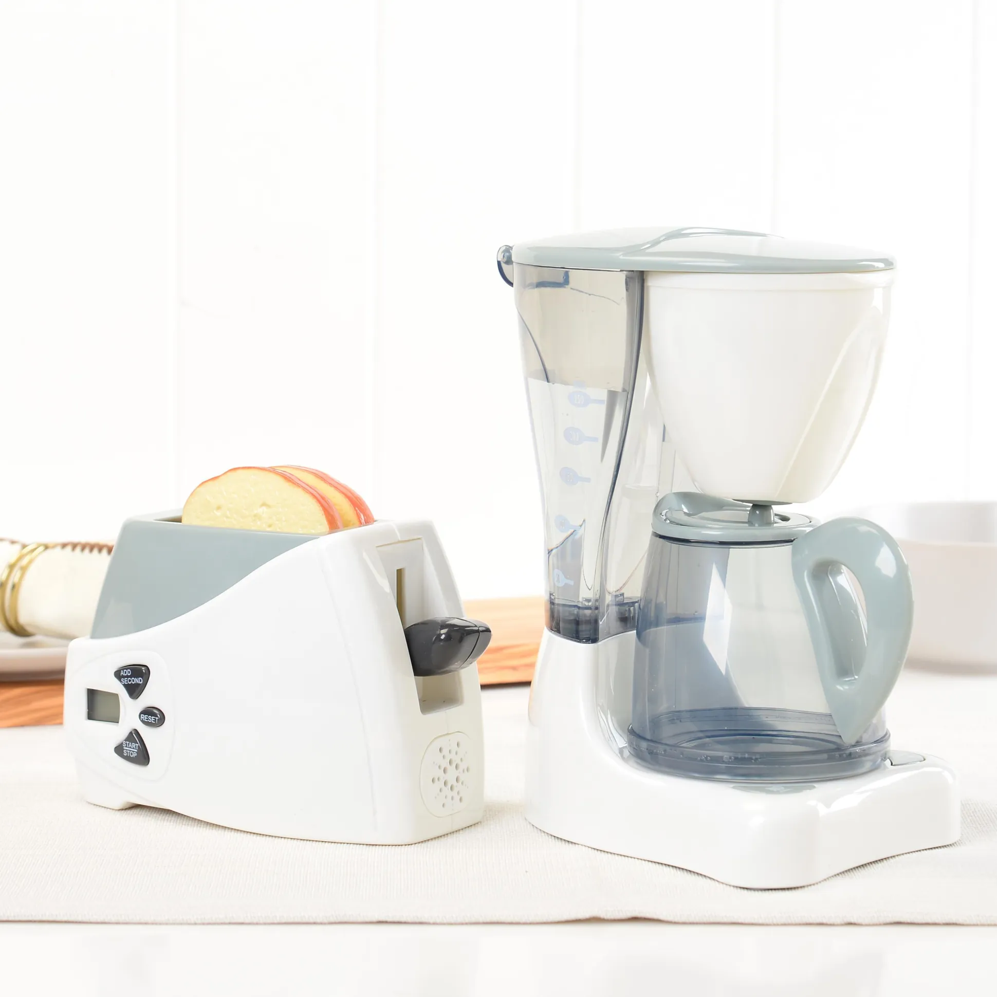Action-Fun Appliances | Realistic Toy Mixer, Blender, Coffee Maker & Toaster