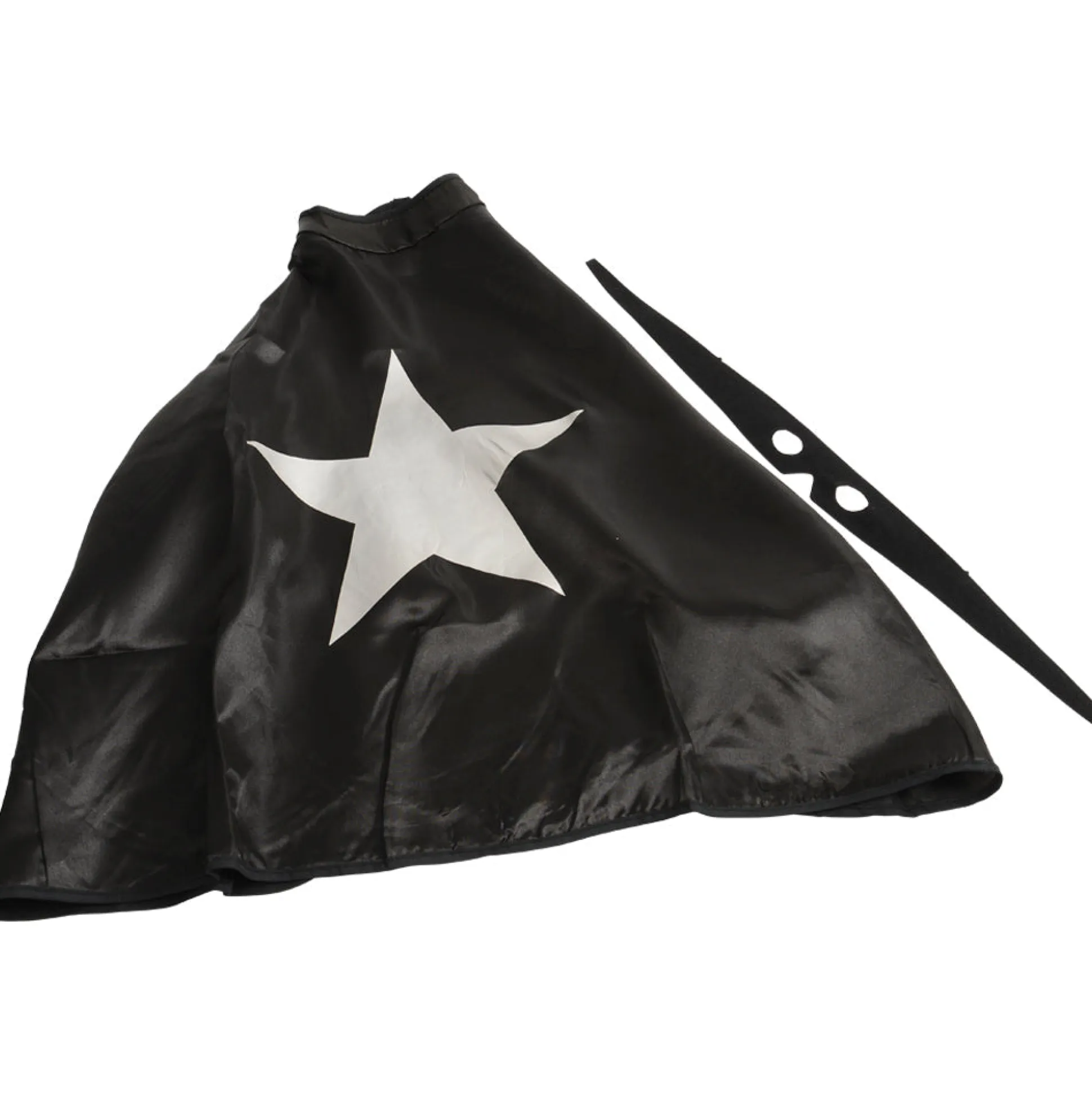 Adjustable Black Hero Cape & Mask Set