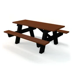 A Frame - 2 Bench Standard Outdoor Table (with extended table for wheelchair access)