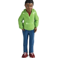 African American Pretend Play Vinyl Family Figurines | 8 Piece Set