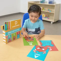 Alphabet of Emotions Flashcards | Jumbo ABC Feelings Learning Cards