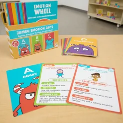 Alphabet of Emotions Flashcards | Jumbo ABC Feelings Learning Cards