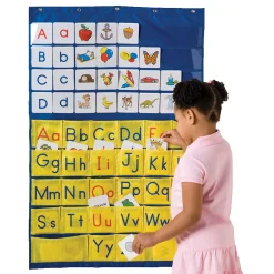 Alphabet Pocket Nylon Chart with 156 Picture Cards & 52 Letter Cards