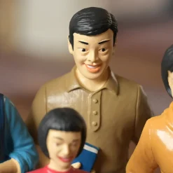 Asian Pretend Play Vinyl Family Figurines | 8 Piece Set