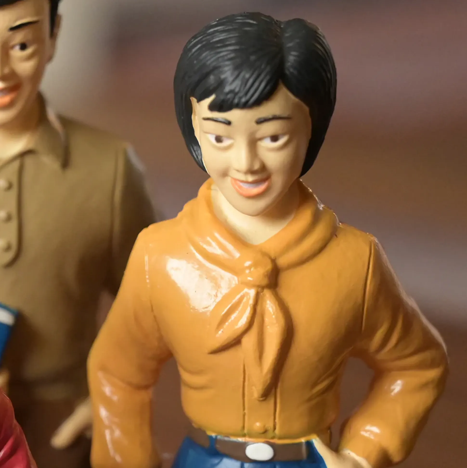 Asian Pretend Play Vinyl Family Figurines | 8 Piece Set