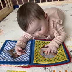 Baby's First Photo Album | Interactive Family & Friends Recognition Book with Mirror