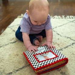 Baby's First Photo Album | Interactive Family & Friends Recognition Book with Mirror