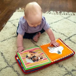 Baby's First Photo Album | Interactive Family & Friends Recognition Book with Mirror