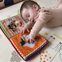 Baby's First Photo Album | Interactive Family & Friends Recognition Book with Mirror