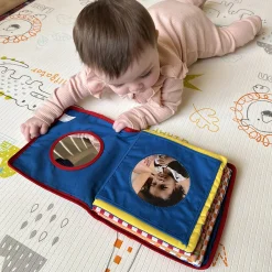 Baby's First Photo Album | Interactive Family & Friends Recognition Book with Mirror
