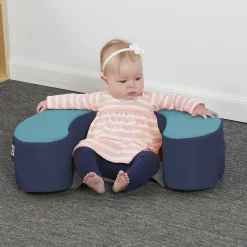 Baby Sit & Support Ring 2-Piece Set | Soft Cushions for Early Sitters