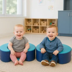 Baby Sit & Support Ring 2-Piece Set | Soft Cushions for Early Sitters