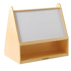 Baltic Birch 4-in-1 Reading & Learning Center | Book Storage and Write & Wipe Board