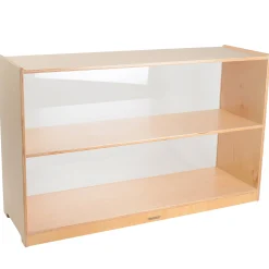 30" Baltic Birch Shelf with Plexi Glass Back | Eco-Friendly Classroom Storage