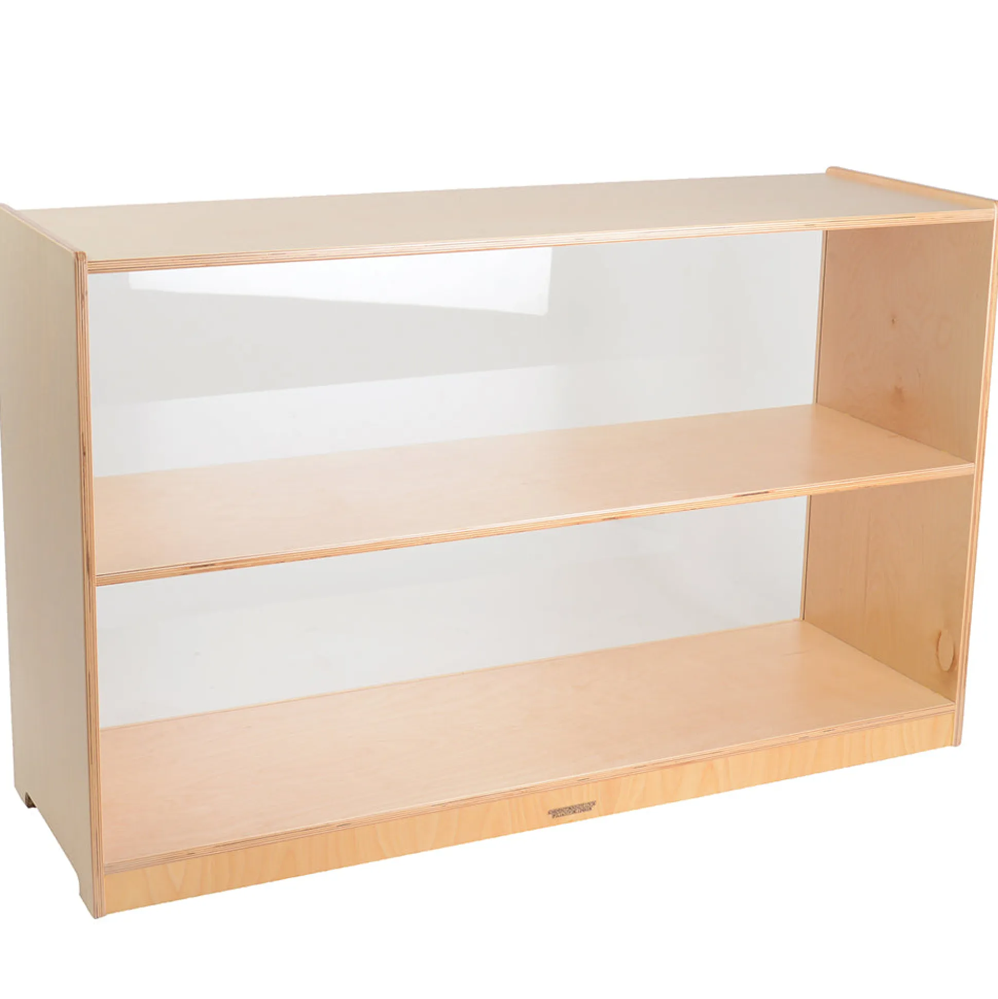 30" Baltic Birch Shelf with Plexi Glass Back | Eco-Friendly Classroom Storage