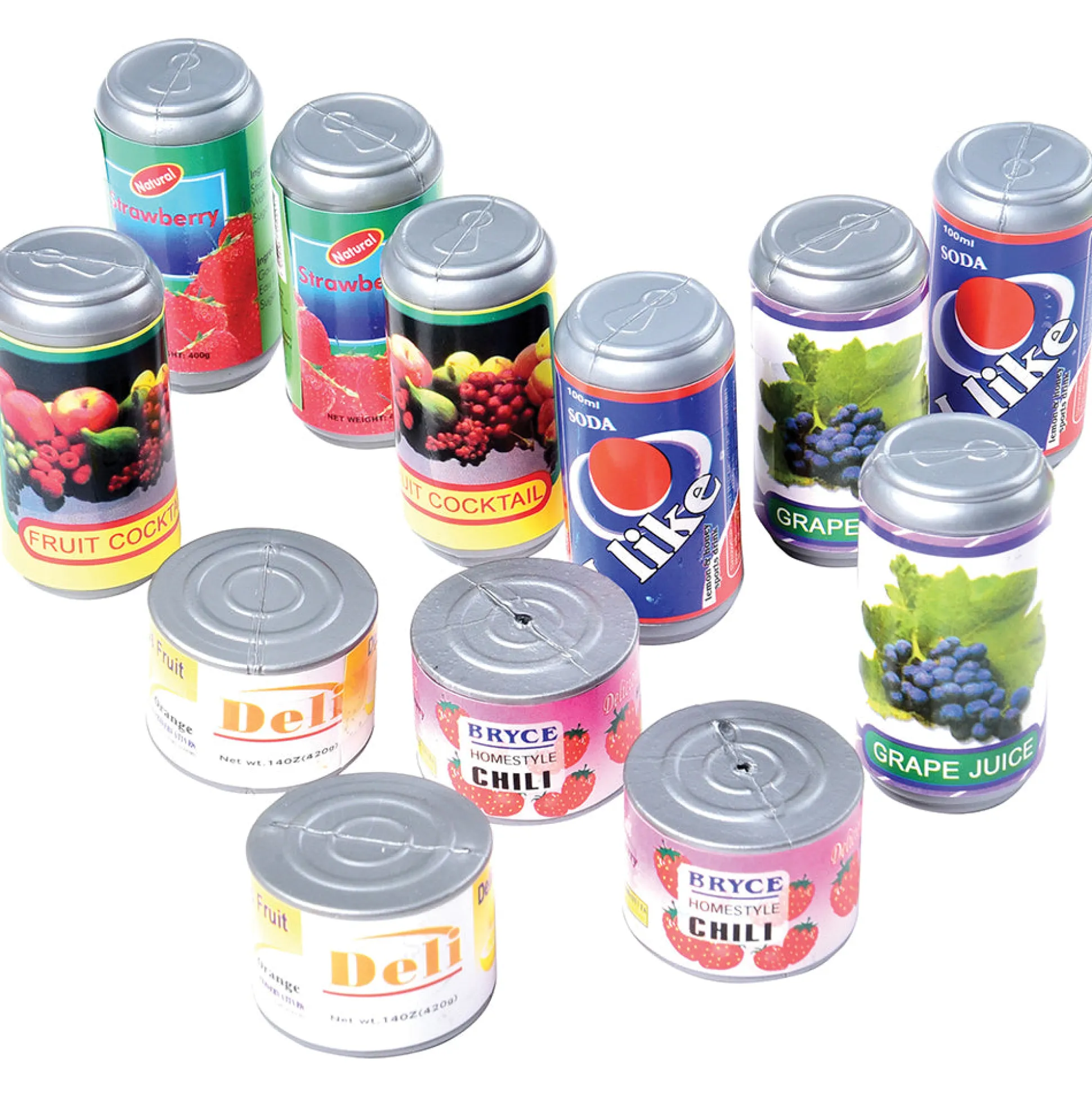 Bargain-Buffet Mini Foods | 130-Piece Realistic Play Food Set