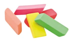 Baumgartens Neon Erasers – Tub of 100
