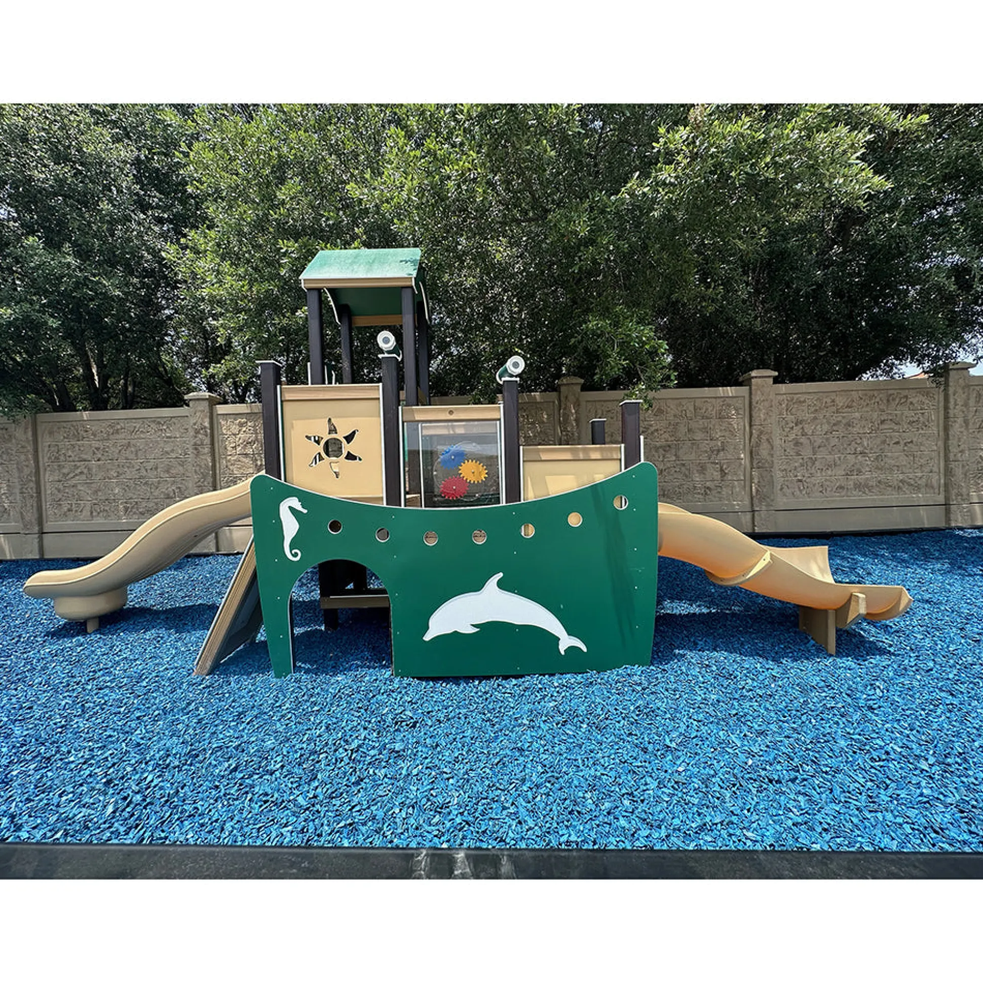 Beach Boat Themed Preschool Playground | Interactive Climber & Slide Playset for Ages 2-5