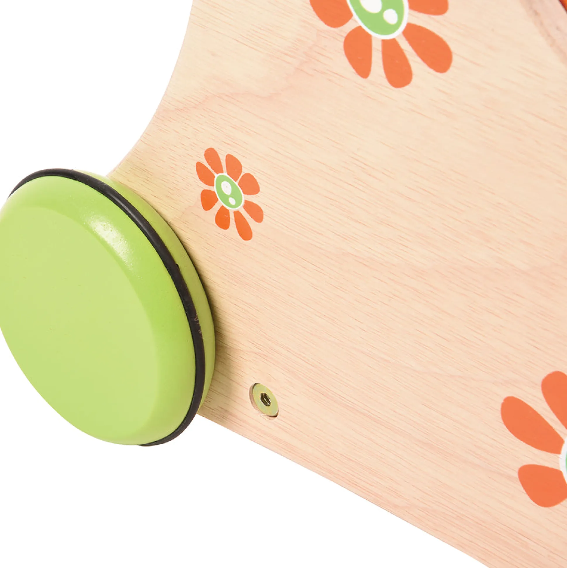 Beginner's Wooden Push Buggy with Safe Storage for Ages 12 Months+