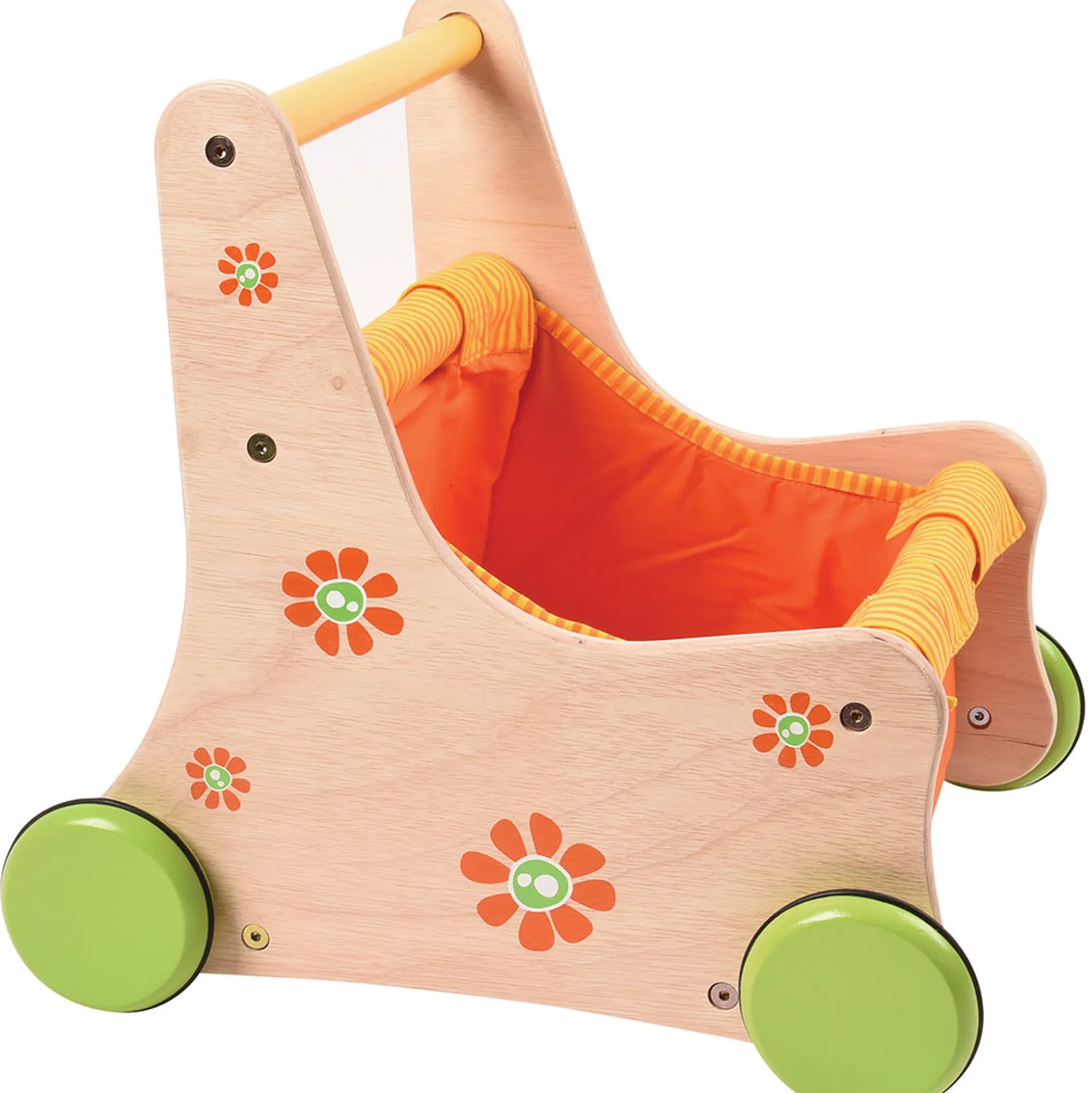 Beginner's Wooden Push Buggy with Safe Storage for Ages 12 Months+
