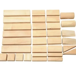 Beginner Unit Block Set | 32 Durable Hardwood Blocks