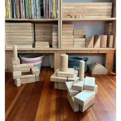 Beginner Unit Block Set | 32 Durable Hardwood Blocks