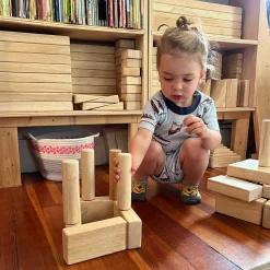 Beginner Unit Block Set | 32 Durable Hardwood Blocks