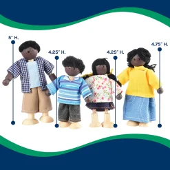 Bendable Multicultural Wooden Doll Families | 16-Piece Diverse Pretend Play People Set