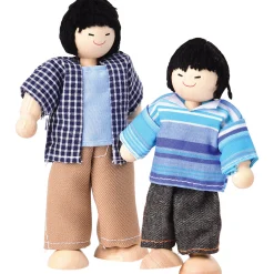 Bendable Wooden Dolls - Asian Family | 4 Piece Set
