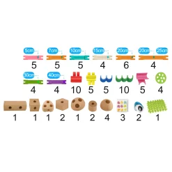 Bend-A-Build™ 94-Piece Flexible STEM Construction Toy Set | Open-Ended Building Tubes & Connectors