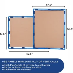 Big Screen PlayPanel® | Almond Free-Standing Classroom Divider with Feet
