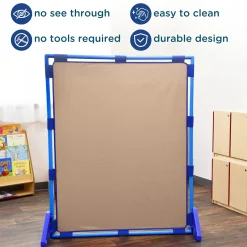 Big Screen PlayPanel® | Almond Free-Standing Classroom Divider with Feet