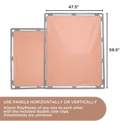 Big Screen PlayPanel® | Clay Free-Standing Classroom Divider with Feet