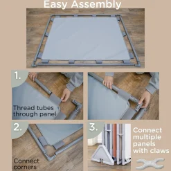 Big Screen PlayPanel® | Fog Blue Free-Standing Classroom Divider with Feet