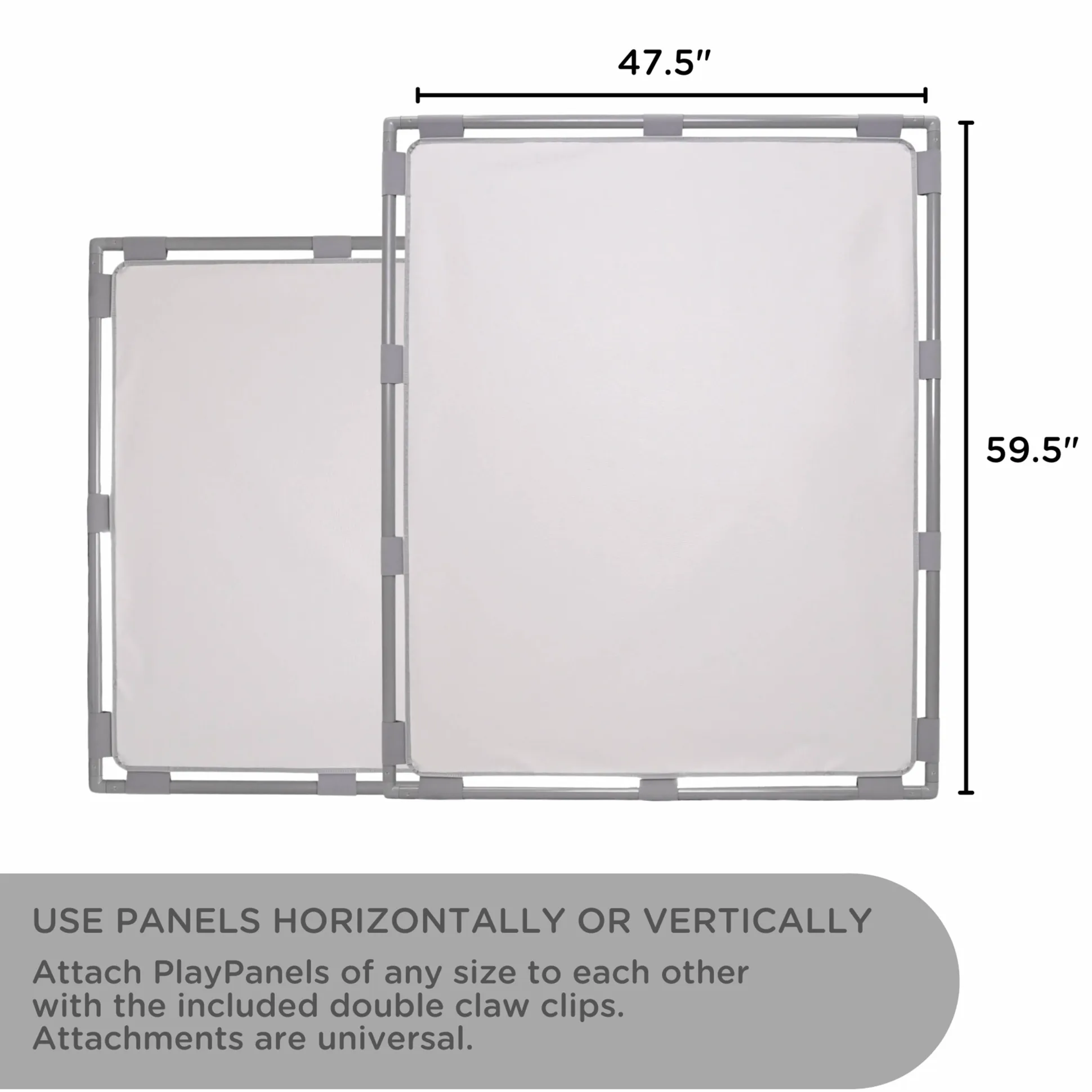Big Screen PlayPanel® | Glacier Gray Free-Standing Classroom Divider with Feet