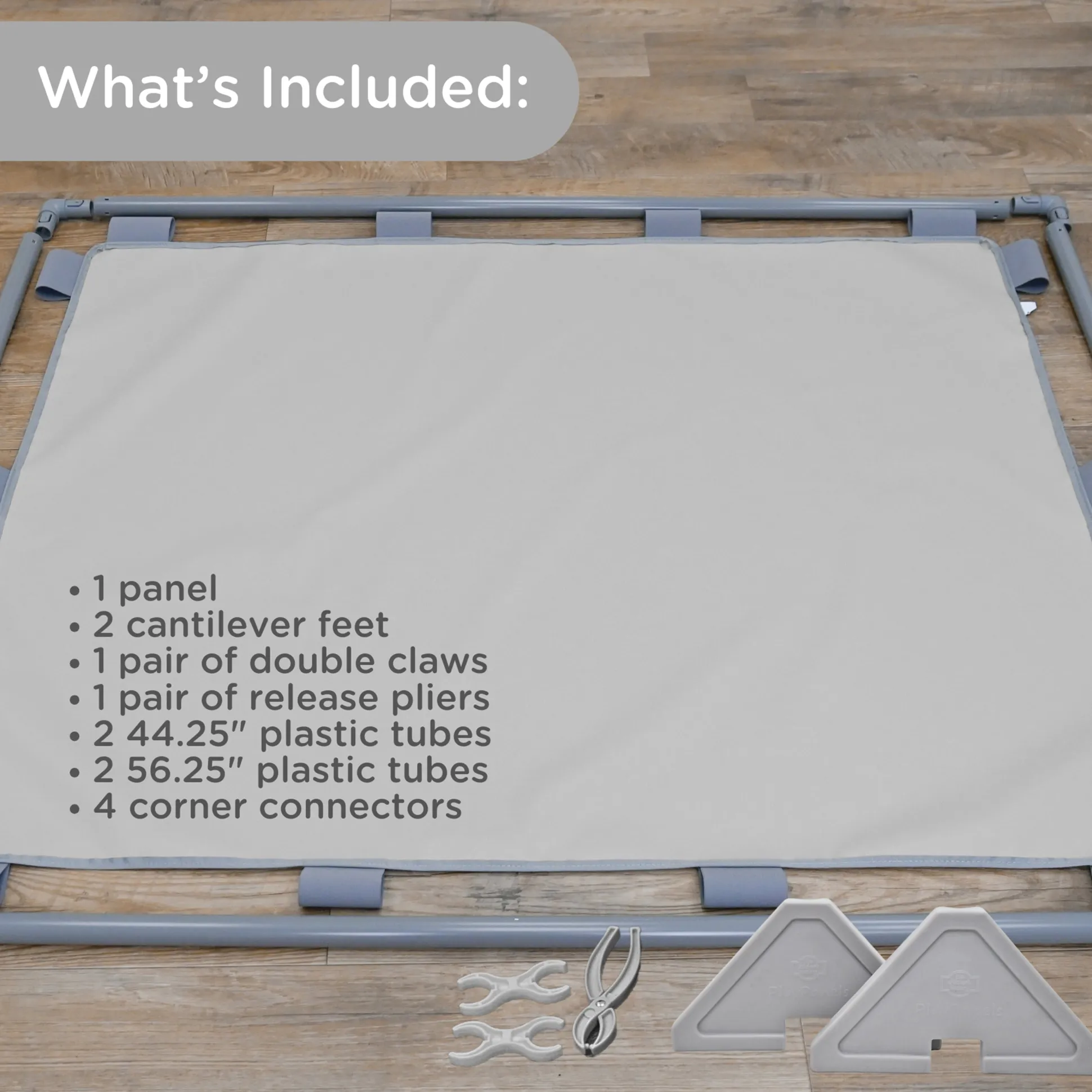 Big Screen PlayPanel® | Glacier Gray Free-Standing Classroom Divider with Feet