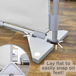 Big Screen PlayPanel® | Glacier Gray Free-Standing Classroom Divider with Feet