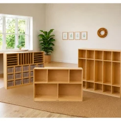 Birch Classroom Locker Unit | Durable 5-Compartment Storage for Early Childhood Organization