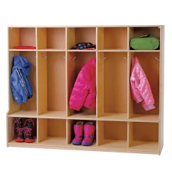 Birch Classroom Locker Unit | Durable 5-Compartment Storage for Early Childhood Organization