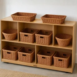 Birch 2-Level Standard Storage with Woven/Wicker Baskets